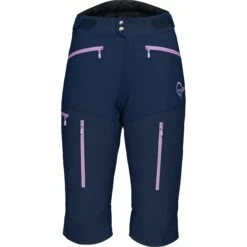Norrona Fjørå Flex1 Short Dames - Indigo Night/Violet Tulle