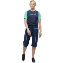 Norrona Fjørå Flex1 Short Dames - Indigo Night/Violet Tulle -Norrona norrona fjora flex1 shorts women indigo night violet tulle 3 903759