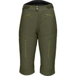Norrona Fjørå Flex1 Short Dames - Olive Night