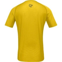 Norrona Fjørå Wool T-Shirt Heren - Sulphur/Vintage Indigo -Norrona norrona fjora wool t shirt men sulphur vintage indigo 2 1342904