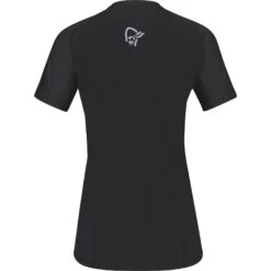 Norrona Fjørå Wool T-Shirt Dames - Caviar -Norrona norrona fjora wool t shirt women caviar 2 1342844