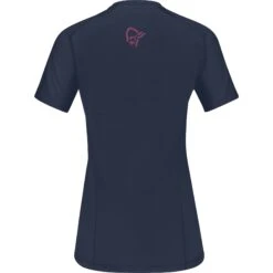 Norrona Fjørå Wool T-Shirt Dames - Indigo Night -Norrona norrona fjora wool t shirt women indigo night 2 1342861