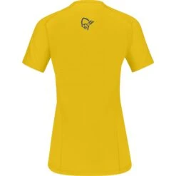 Norrona Fjørå Wool T-Shirt Dames - Sulphur -Norrona norrona fjora wool t shirt women sulphur 2 1342876