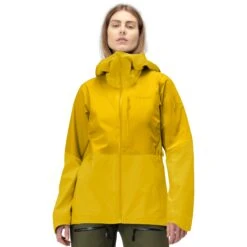 Norrona Lofoten Gore-Tex Jas Dames - Blazing Yellow/Sulphur