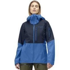 Norrona Lofoten Gore-Tex Jas Dames - Campanula/Indigo Night