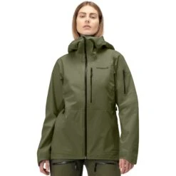 Norrona Lofoten Gore-Tex Jas Dames - Olive Night