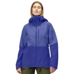 Norrona Lofoten Gore-Tex Jas Dames - Violet Storm/Royal Blue