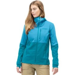 Norrona Lofoten Hiloflex200 Hood Jas Dames - Aquarius/Hawaiian Surf