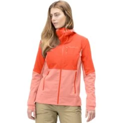 Norrona Lofoten Hiloflex200 Hood Jas Dames - Orange Alert