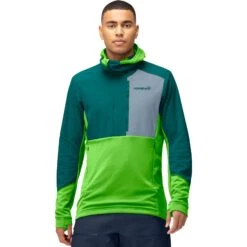 Norrona Lofoten Thermal Pro Hood Trui Heren - Classic Green/Everglade