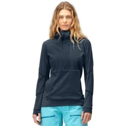 Norrona Lofoten Thermal Pro Hood Trui Dames - Indigo Night