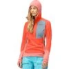 Norrona Lofoten Thermal Pro Hood Trui Dames - Orange Alert/Peach Amber