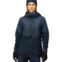 Norrona Lyngen Aero80 Insulated Zip Hood Jas Dames - Indigo Night