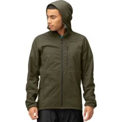 Norrona Lyngen Alpha100 Zip Hood Jas Heren - Olive Night