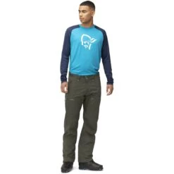 Norrona Lyngen Cotton Skibroek Heren - Olive Night -Norrona norrona lyngen cotton ski pants men olive night 3 1256317