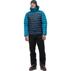 Norrona Lyngen Down850 Hood Donsjas Heren - Hawaiian Surf/Indigo Night -Norrona norrona lyngen down850 hood jacket men hawaiian surf indigo night 3 1026347