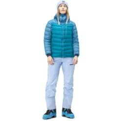 Norrona Lyngen Down850 Hood Donsjas Dames - Aquarius/Hawaiian Surf -Norrona norrona lyngen down850 hood jacket women aquarius hawaiian surf 3 1256336