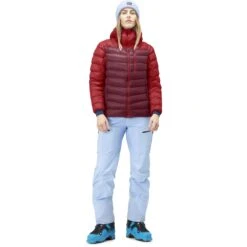 Norrona Lyngen Down850 Hood Donsjas Dames - True Red/Rhubarb -Norrona norrona lyngen down850 hood jacket women true red rhubarb 3 1256354