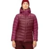 Norrona Lyngen Down850 Hood Donsjas Dames - Violet Quartz