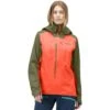 Norrona Lyngen Gore-Tex Jas Dames - Olive Night/Orange Alert