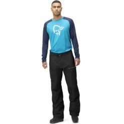 Norrona Lyngen Gore-Tex Paclite Overbroek Heren - Caviar/Castor Grey -Norrona norrona lyngen gore tex paclite overpants men caviar castor grey 3 1256449