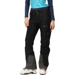 Norrona Lyngen Gore-Tex Paclite Overbroek Dames - Caviar/Castor Grey