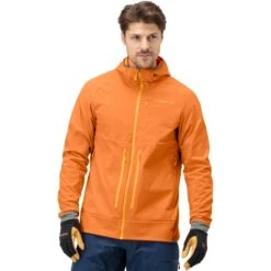 Norrona Lyngen Hiloflex100 Jas Heren - Orange Popsicle/Castor Grey