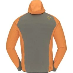 Norrona Lyngen Hiloflex100 Jas Heren - Orange Popsicle/Castor Grey -Norrona norrona lyngen hiloflex100 jacket men orange popsicle castor grey 2 1026777