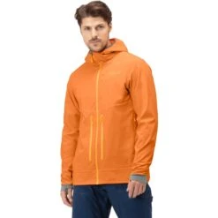 Norrona Lyngen Hiloflex100 Jas Heren - Orange Popsicle/Castor Grey -Norrona norrona lyngen hiloflex100 jacket men orange popsicle castor grey 3 1026778