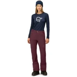 Norrona Lyngen Hiloflex200 Slim Broek Dames - Tawny Port -Norrona norrona lyngen hiloflex200 slim pants women tawny port 4 1518460
