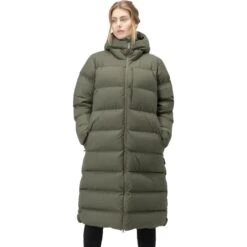 Norrona Oslo Down750 Donzen Mantel Dames - Olive Night
