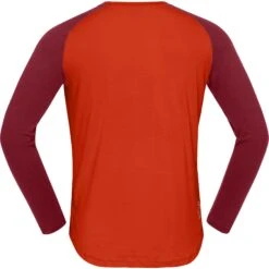 Norrona PureUll Hemd Met Lange Mouwen Heren - Arednalin/Rhubarb -Norrona norrona pureull long sleeve baselayer men arednalin rhubarb 3 1518567