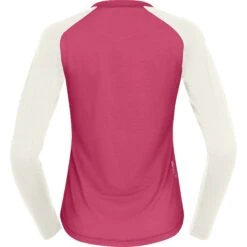 Norrona PureUll Hemd Met Lange Mouwen Dames - Honeysuckle/Snowdrop -Norrona norrona pureull long sleeve baselayer women honeysuckle snowdrop 2 1257615
