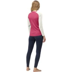 Norrona PureUll Hemd Met Lange Mouwen Dames - Honeysuckle/Snowdrop -Norrona norrona pureull long sleeve baselayer women honeysuckle snowdrop 4 1257617