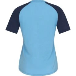 Norrona PureUll Hemd Met Korte Mouwen Dames - Aquarius/Indigo Night -Norrona norrona pureull t shirt women aquarius indigo night 2 1257811