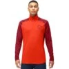Norrona PureUll Zip Neck Hemd Met Lange Mouwen Heren - Arednalin/Rhubarb