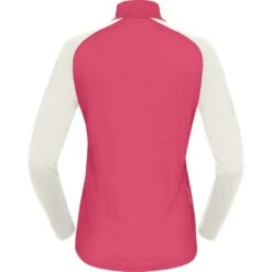 Norrona PureUll Zip Neck Hemd Met Lange Mouwen Dames - Honeysuckle/Snowdrop -Norrona norrona pureull zip neck baselayer women honeysuckle snowdrop 2 1257967