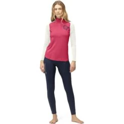 Norrona PureUll Zip Neck Hemd Met Lange Mouwen Dames - Honeysuckle/Snowdrop -Norrona norrona pureull zip neck baselayer women honeysuckle snowdrop 3 1257968