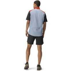 Norrona Senja Aero90 Vest Heren - Arednalin/Blue Fog -Norrona norrona senja aero90 herren weste arednalin blue fog model 2 1399811