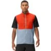 Norrona Senja Aero90 Vest Heren - Arednalin/Blue Fog