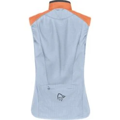 Norrona Senja Aero90 Vest Dames - Flamingo/Blue Fog -Norrona norrona senja aero90 vest women flamingo blue fog 2 1342960