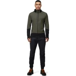 Norrona Senja Alpha90 Zip Hood Jas Heren - Olive Night -Norrona norrona senja alpha90 zip hood jacket men olive night 4 1518628