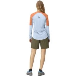 Norrona Senja Equaliser Lightweight Shirt Met Lange Mouwen Dames - Flamingo -Norrona norrona senja equaliser lightweight long sleeve women flamingo model 2 1399825