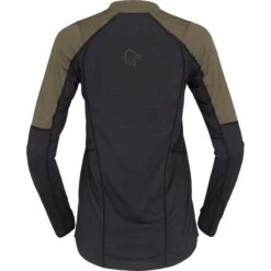 Norrona Senja Equaliser Lightweight Shirt Met Lange Mouwen Dames - Olive Night -Norrona norrona senja equaliser lightweight long sleeve women olive night 2 1343306