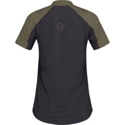Norrona Senja Equaliser Lightweight T-Shirt Dames - Olive Night -Norrona norrona senja equaliser lightweight t shirt women olive night 2 1343345