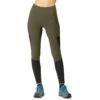 Norrona Senja Equaliser Stretch Tight Dames - Olive Night/Caviar