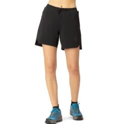 Norrona Senja Flex1 8 Inch Short Dames - Caviar