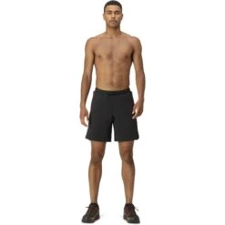 Norrona Senja Flex1 9 Inch Short Heren - Caviar -Norrona norrona senja flex1 9 inch shorts men caviar model 1 1399951