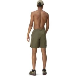 Norrona Senja Flex1 9 Inch Short Heren - Olive Night -Norrona norrona senja flex1 9 inch shorts men olive night model 2 1399954