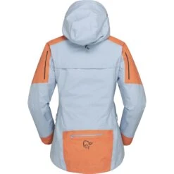 Norrona Senja Gore-Tex Active Jas Dames - Flamingo/Blue Fog -Norrona norrona senja gore tex active jacket women flamingo blue fog 2 1343761